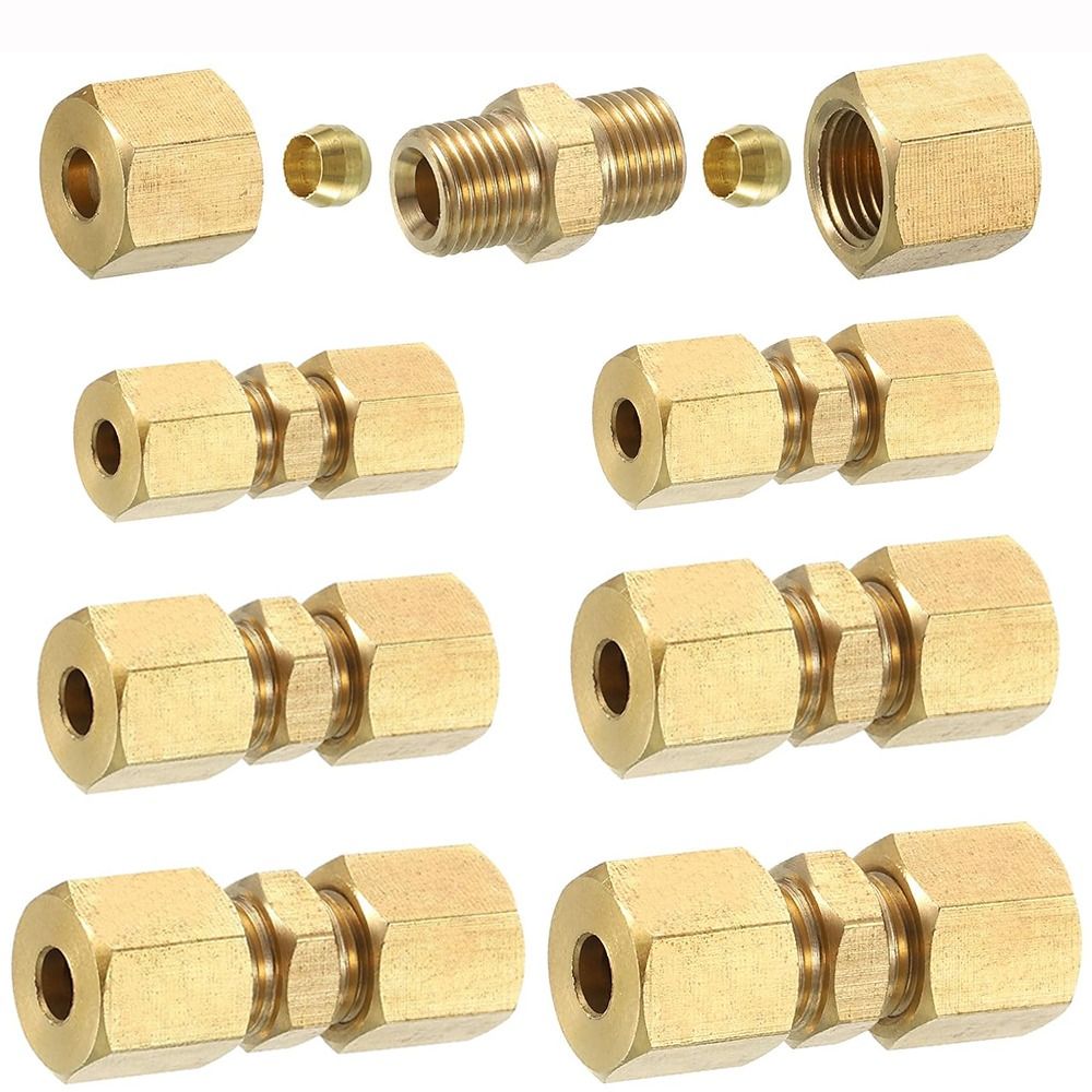 ข้อต่อท่อทองเหลืองแบบอัด ขนาด  - Compression Fitting Brass บทวิจารณ์และราคา