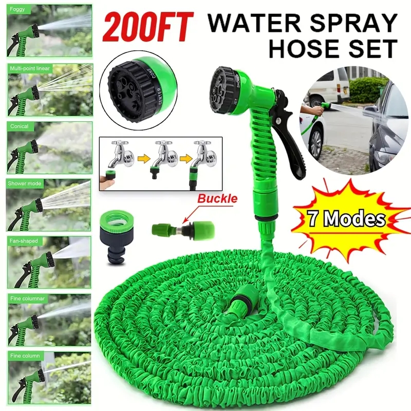 สายยางมหัศจรรย์แบบขยายได้ 25 ฟ - Flexible Hose Braided บทวิจารณ์และราคา
